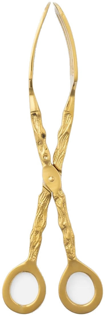 Arbor Polished Gold Twig Serving Tongs