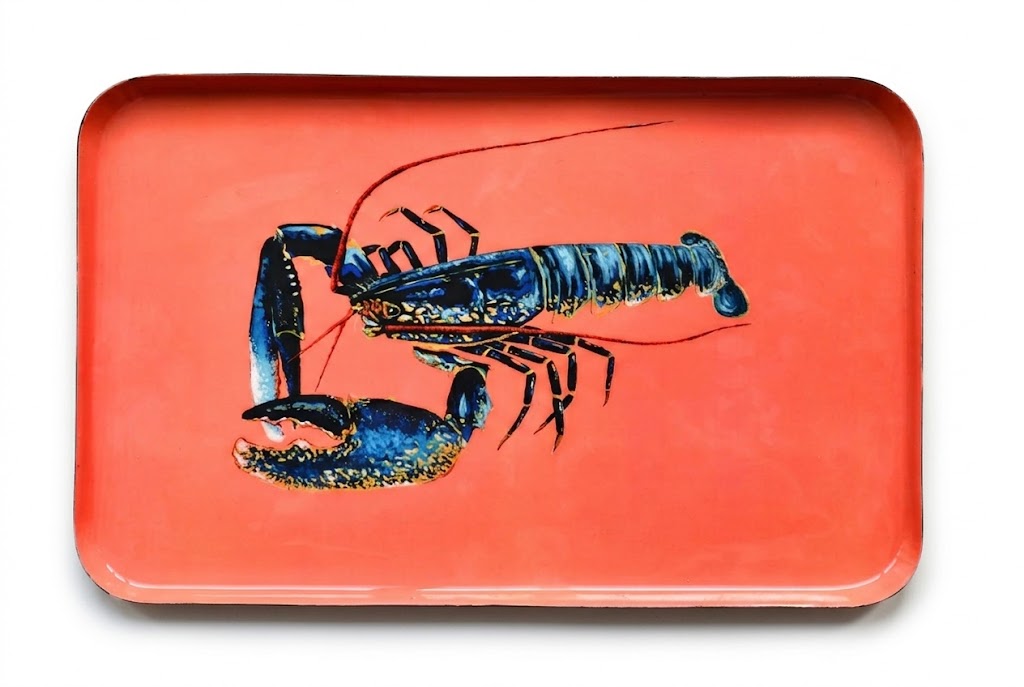 Le Homard Enamel Aluminum Tray - Large