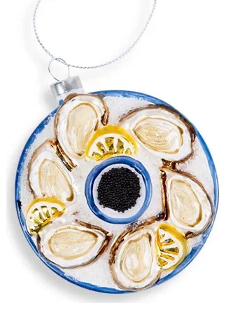 Plated Oyster Ornament