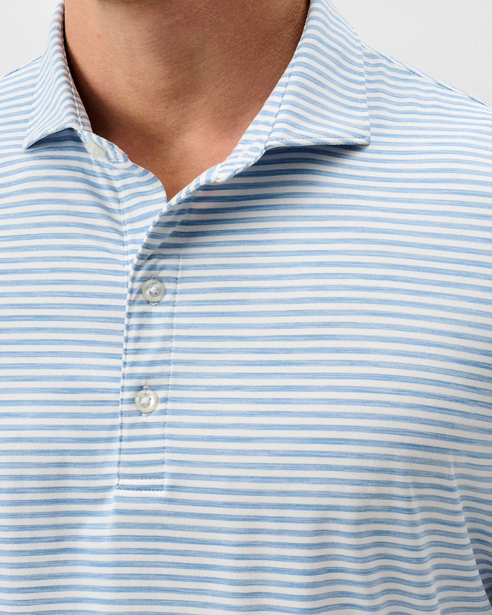 Seymour Stripe Performance Featherweight Polo