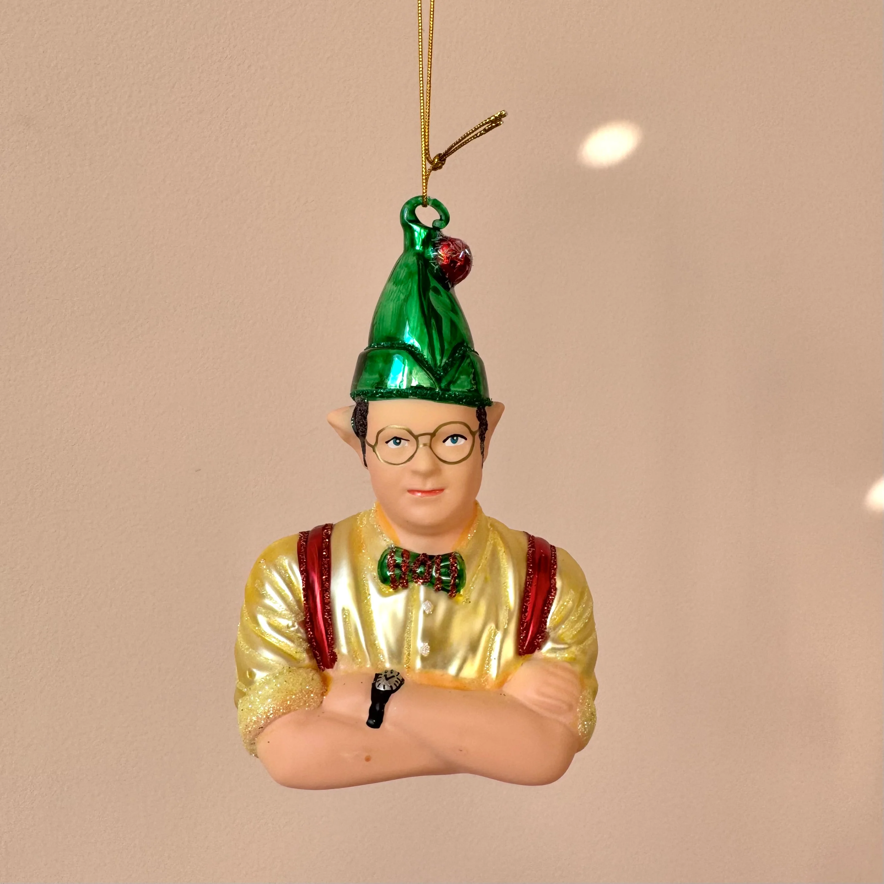 Dwight the Christmas Elf Ornament