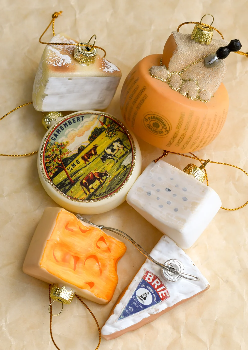Wedge of Brie Ornament