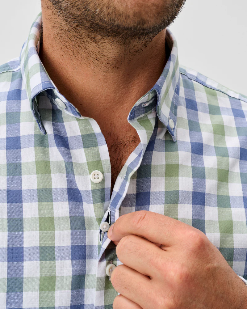 Candlar Check Cotton Button Down Shirt