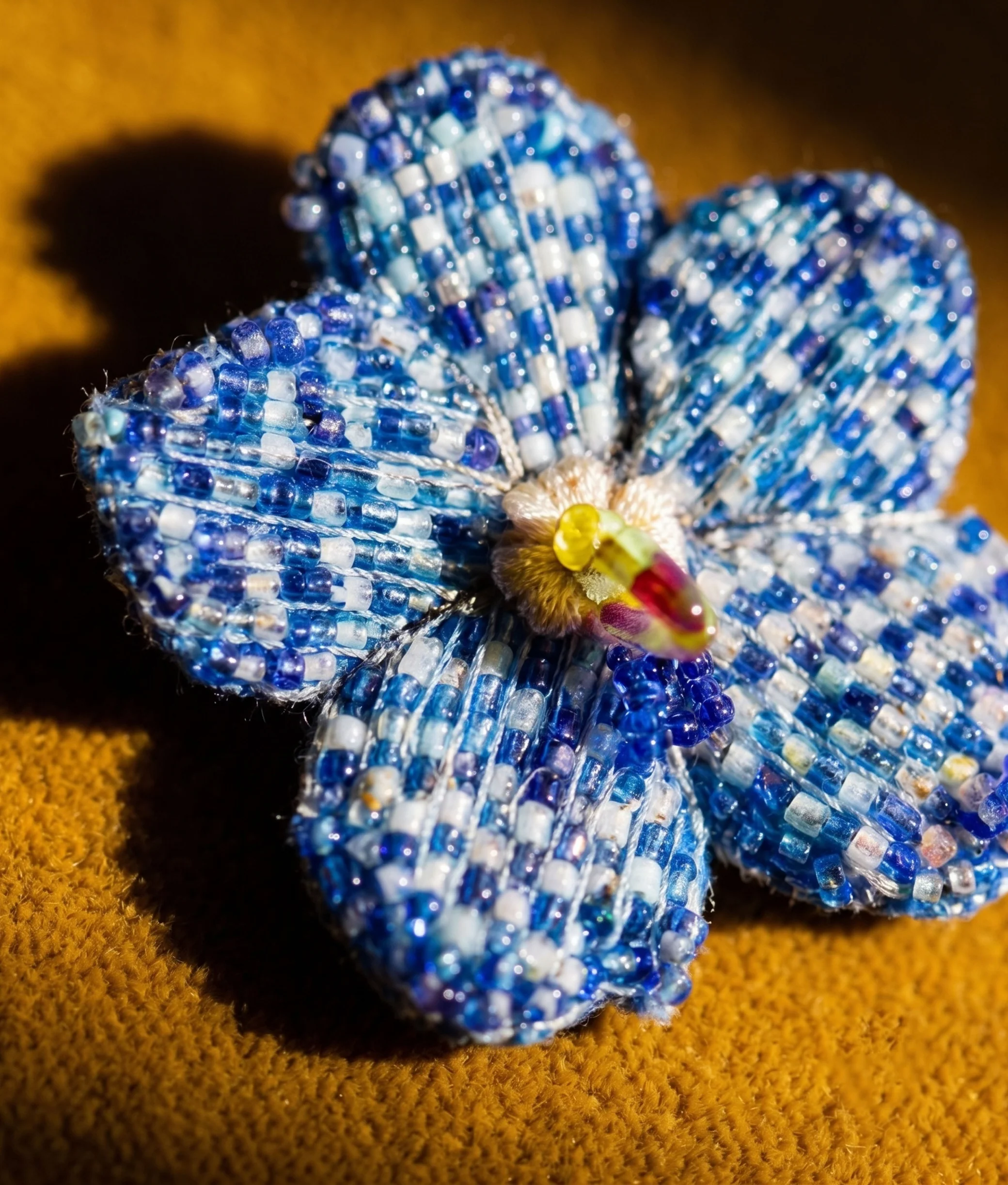 BLUE VANDA EARRINGS
