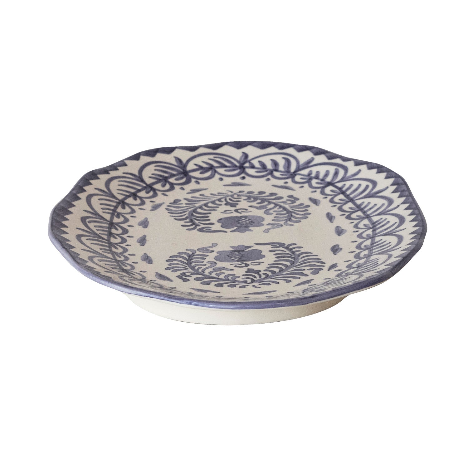 Hand-Painted Stoneware Platter