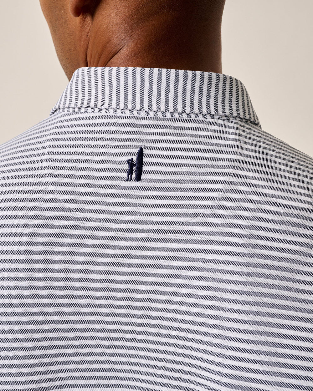 Stetson Stripe Performance Mesh Polo