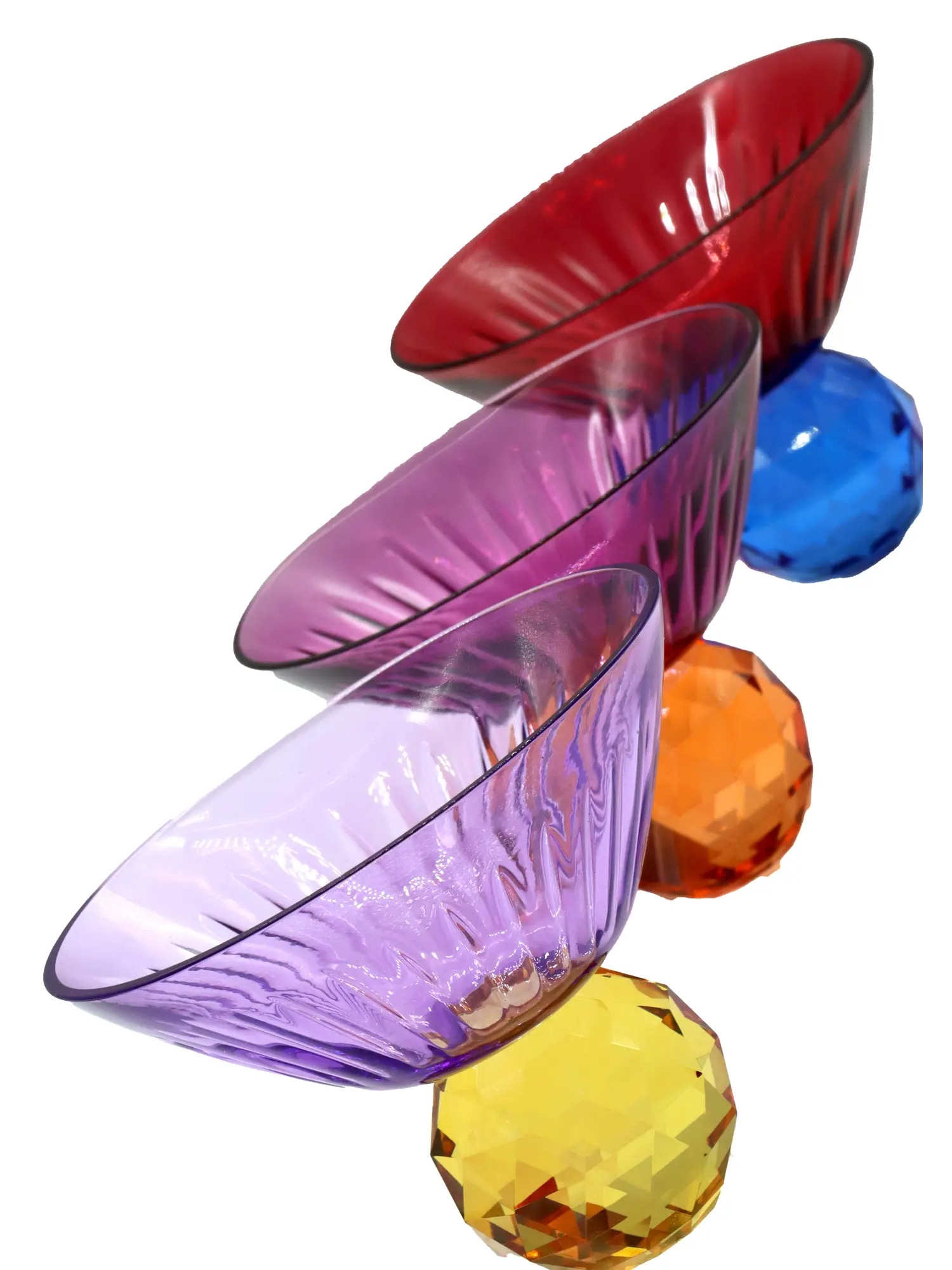 Colorful Crystal Bowls