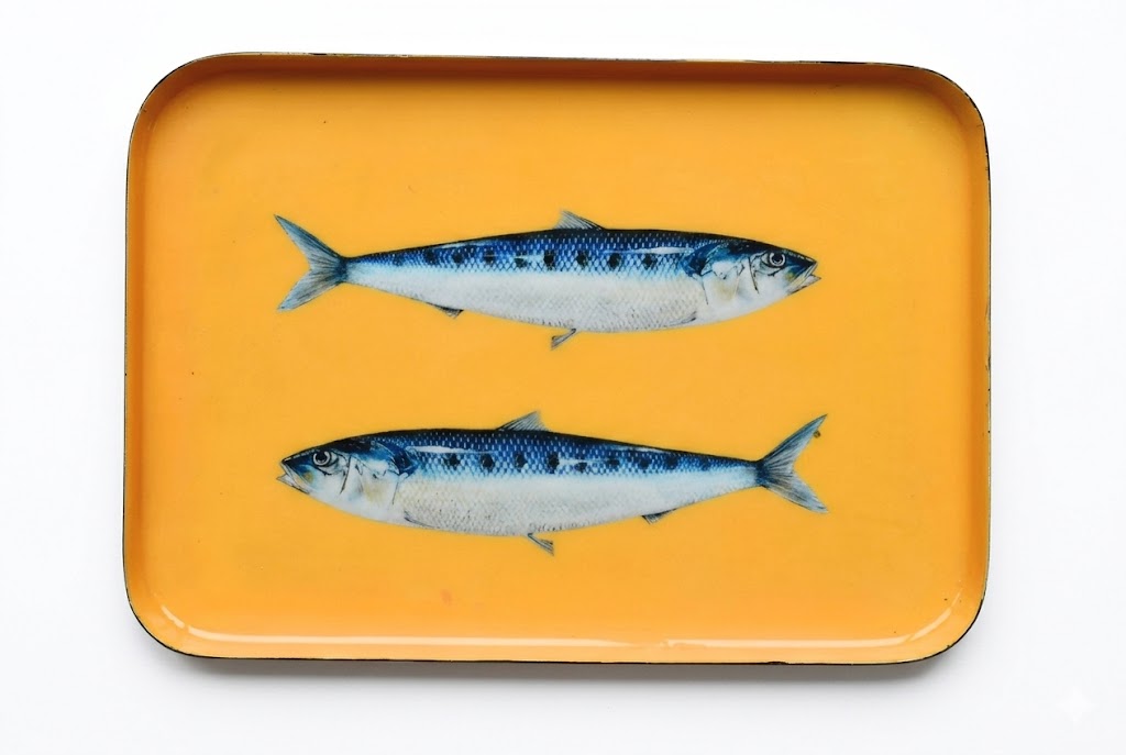 Les Sardines Enamel Aluminum Tray - Small
