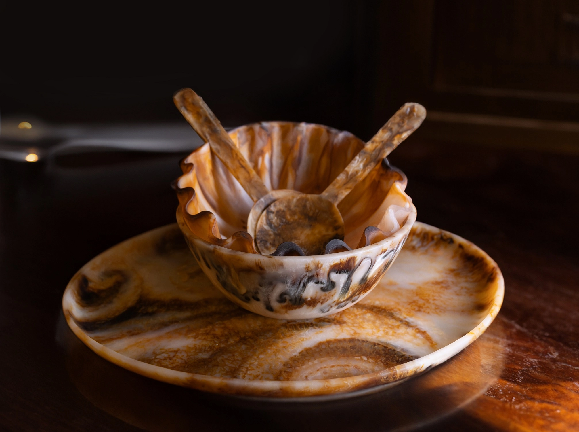 Tortoiseshell Salad Bowl