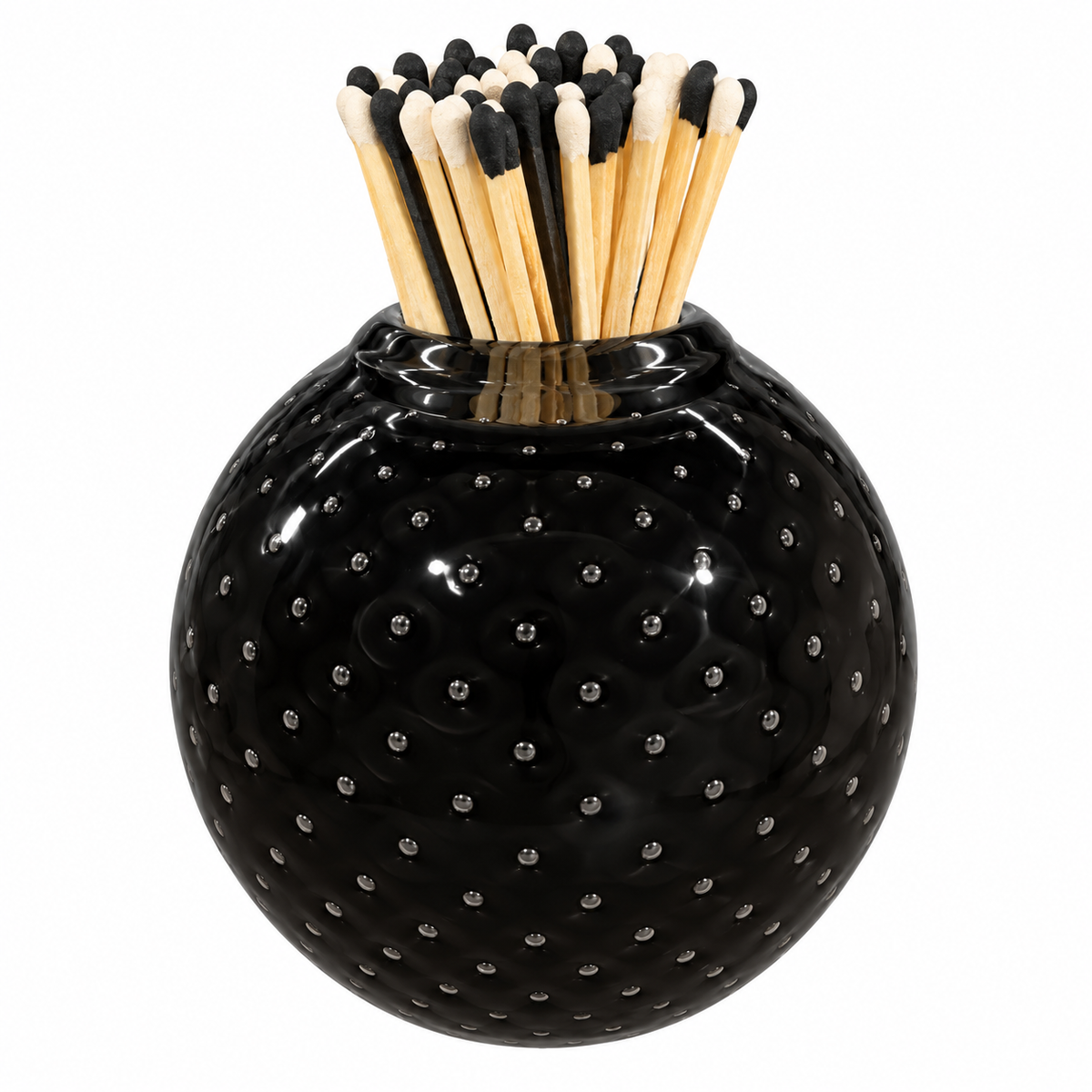 BLACK GLASS MATCH STRIKER