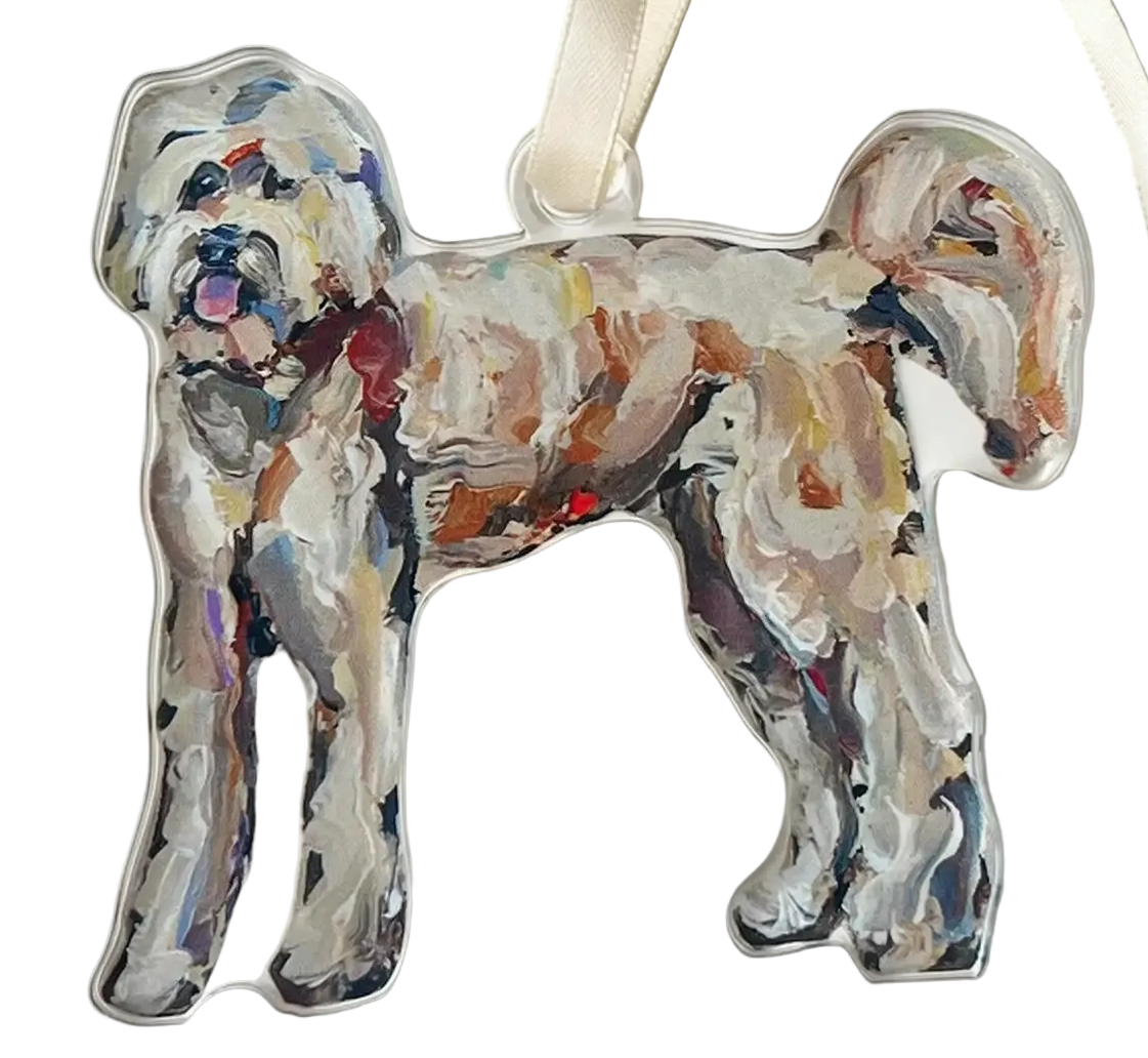 Doodle Love Acrylic Ornament