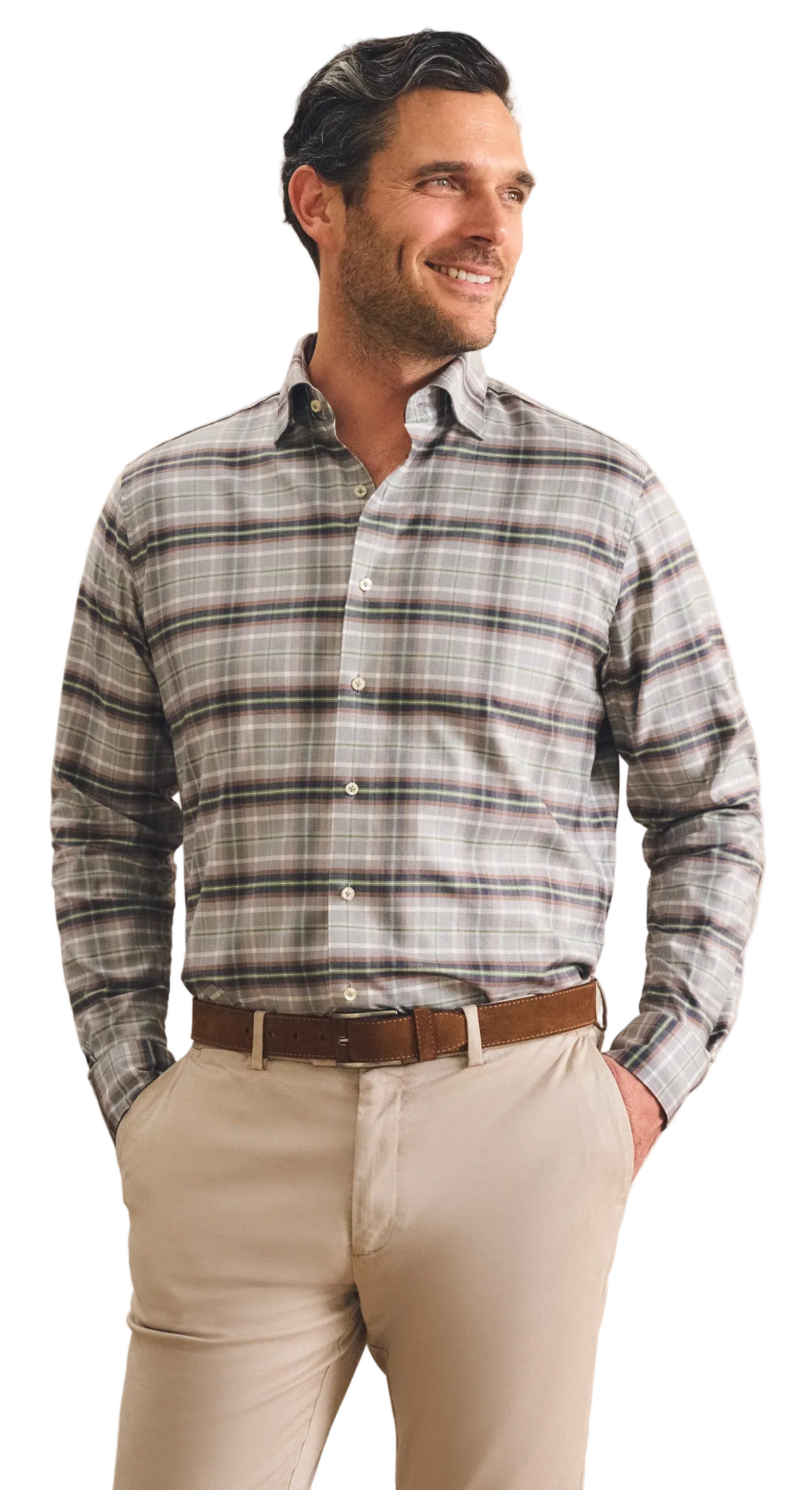 Top Shelf LONE CYPRESS PLAID BUTTON DOWN