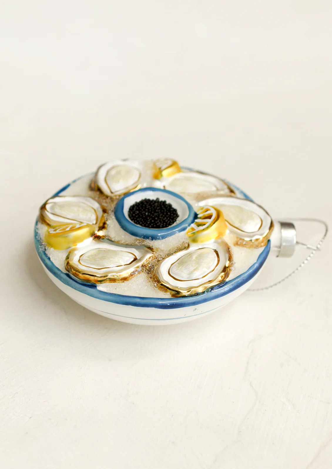 Plated Oyster Ornament