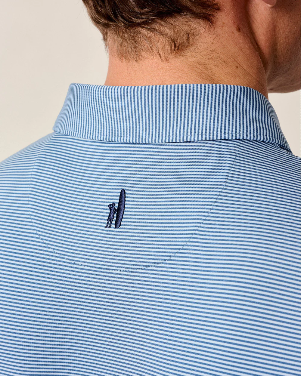 Lyndonn Stripe Performance Jersey Polo