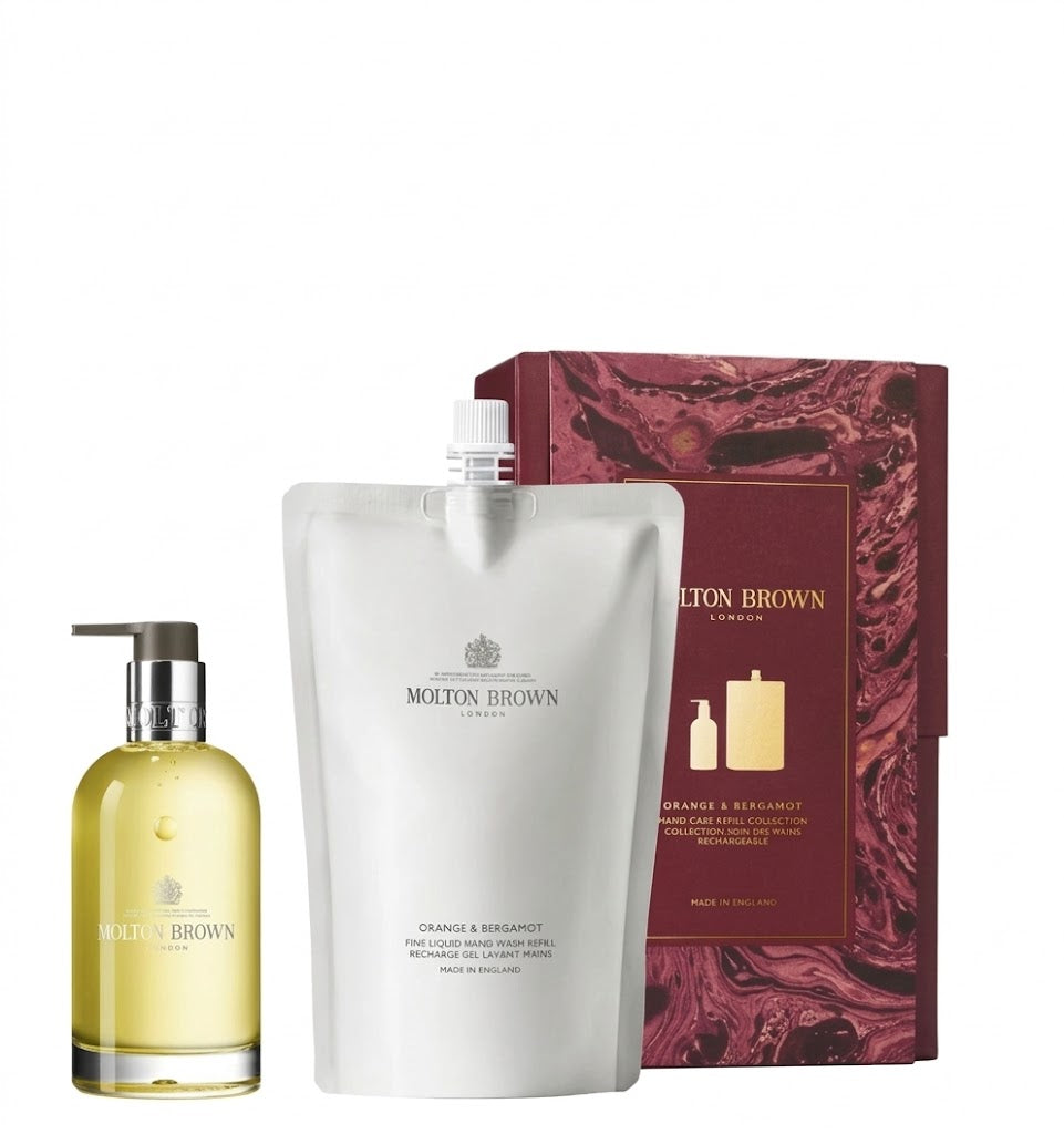 Orange & Bergamot Glass Refill Gift Set