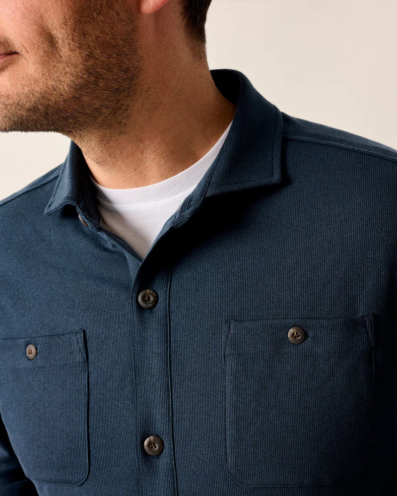 Russo Stretch Knit Shacket with PrimaLoft