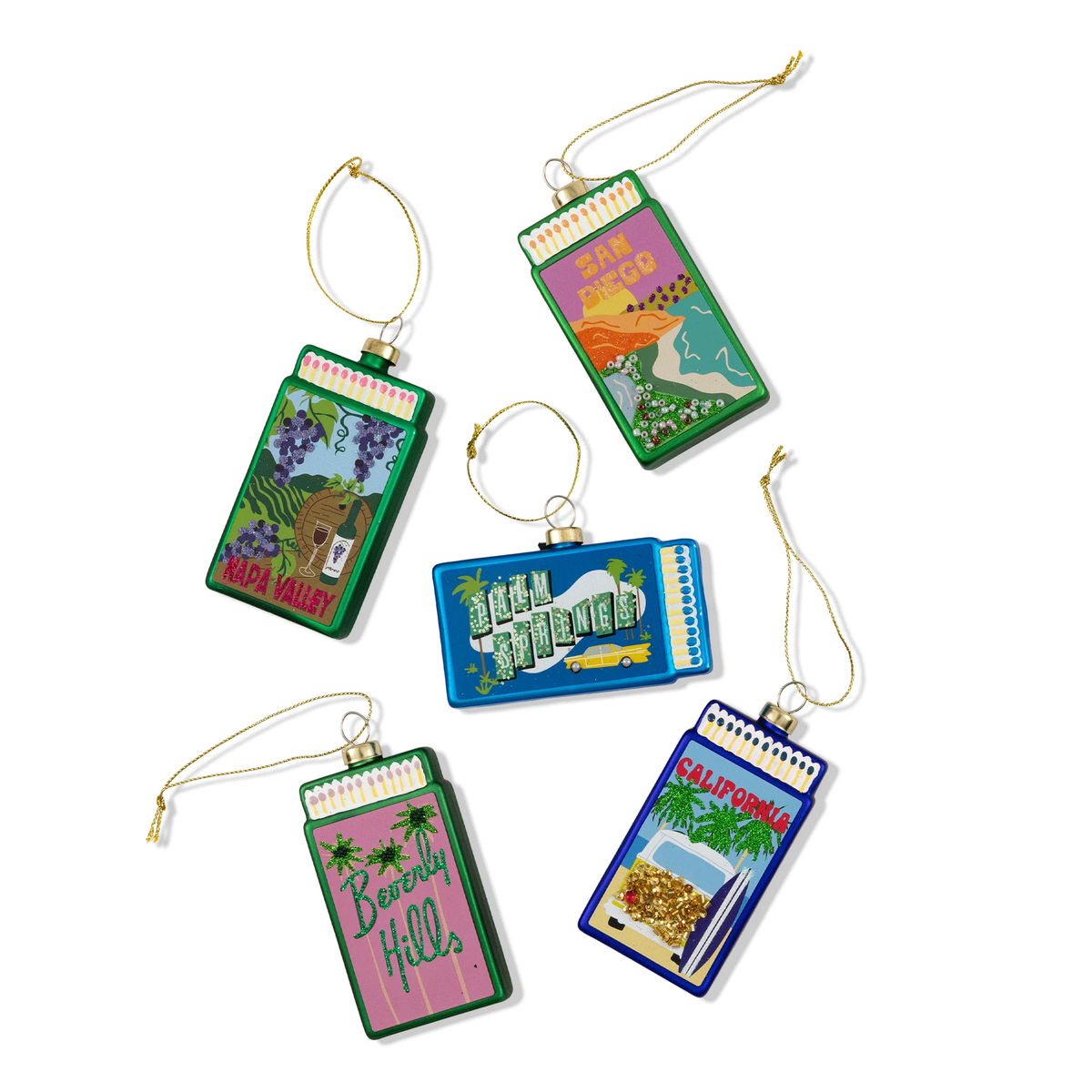 San Diego Matchbook Ornament