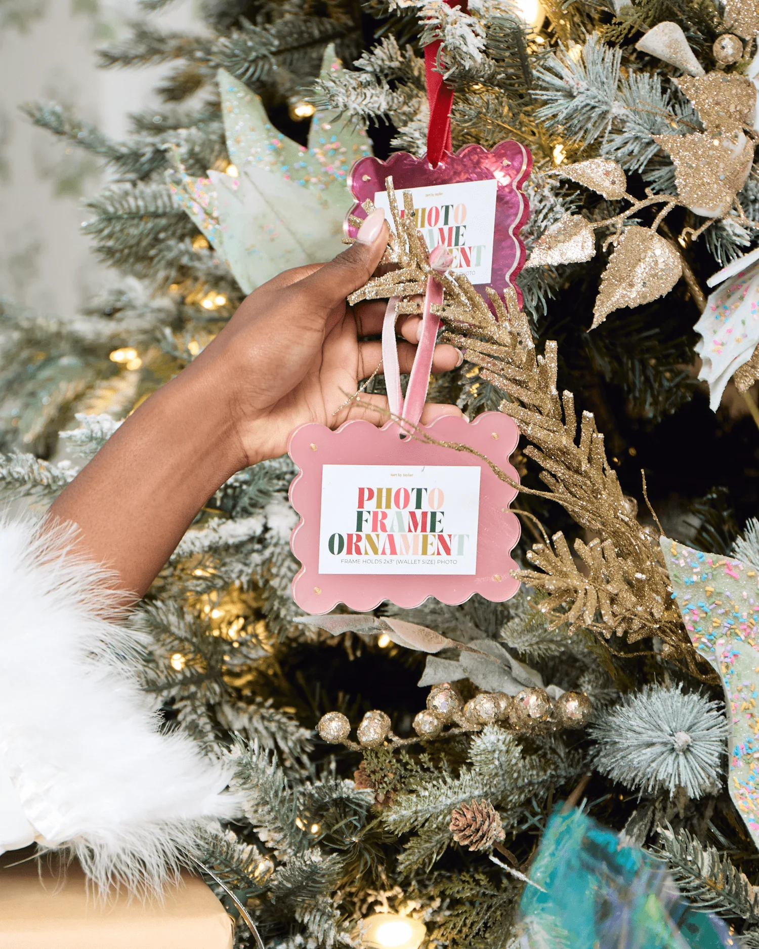 Frame Ornament - Light Pink