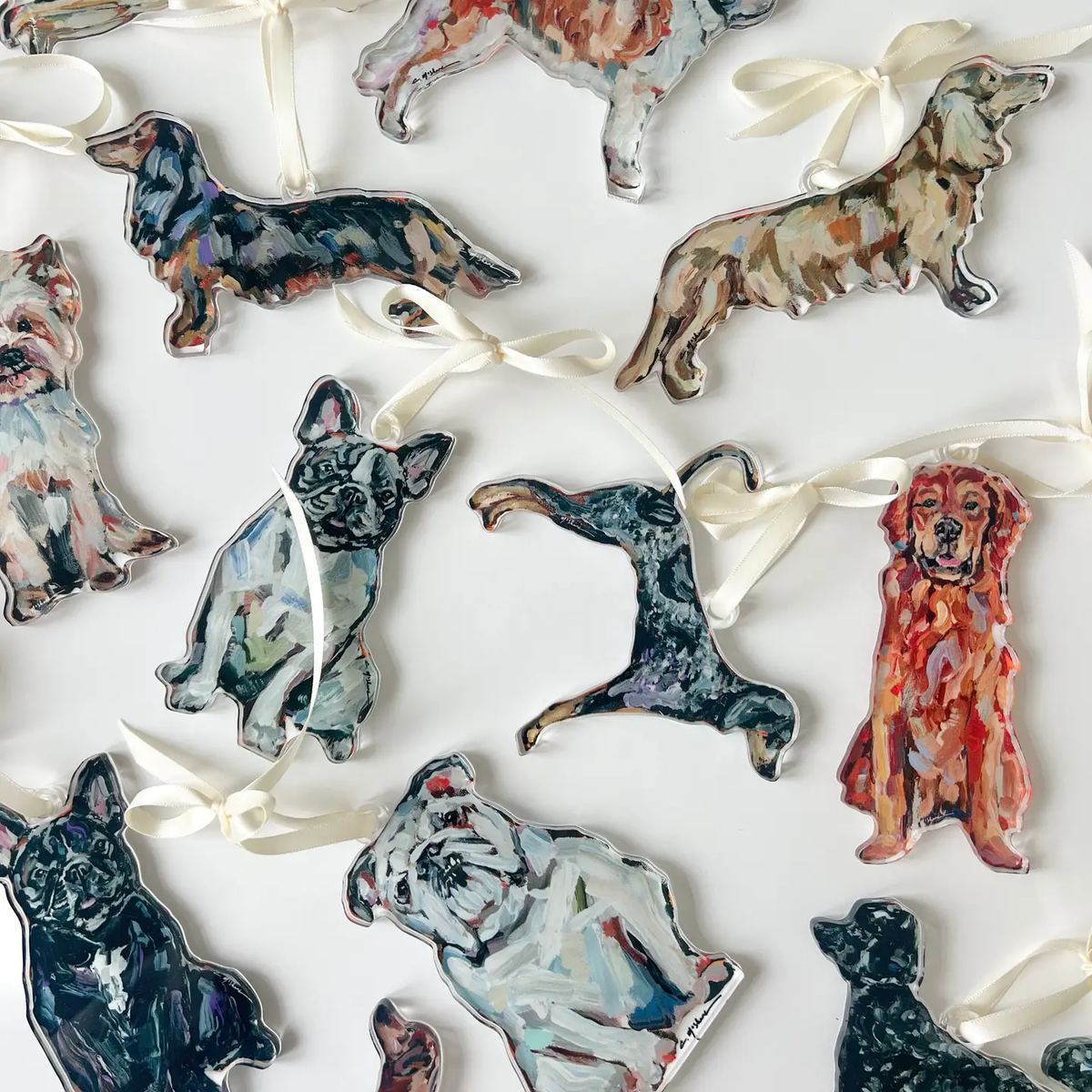Dachshund Blonde Acrylic Ornament