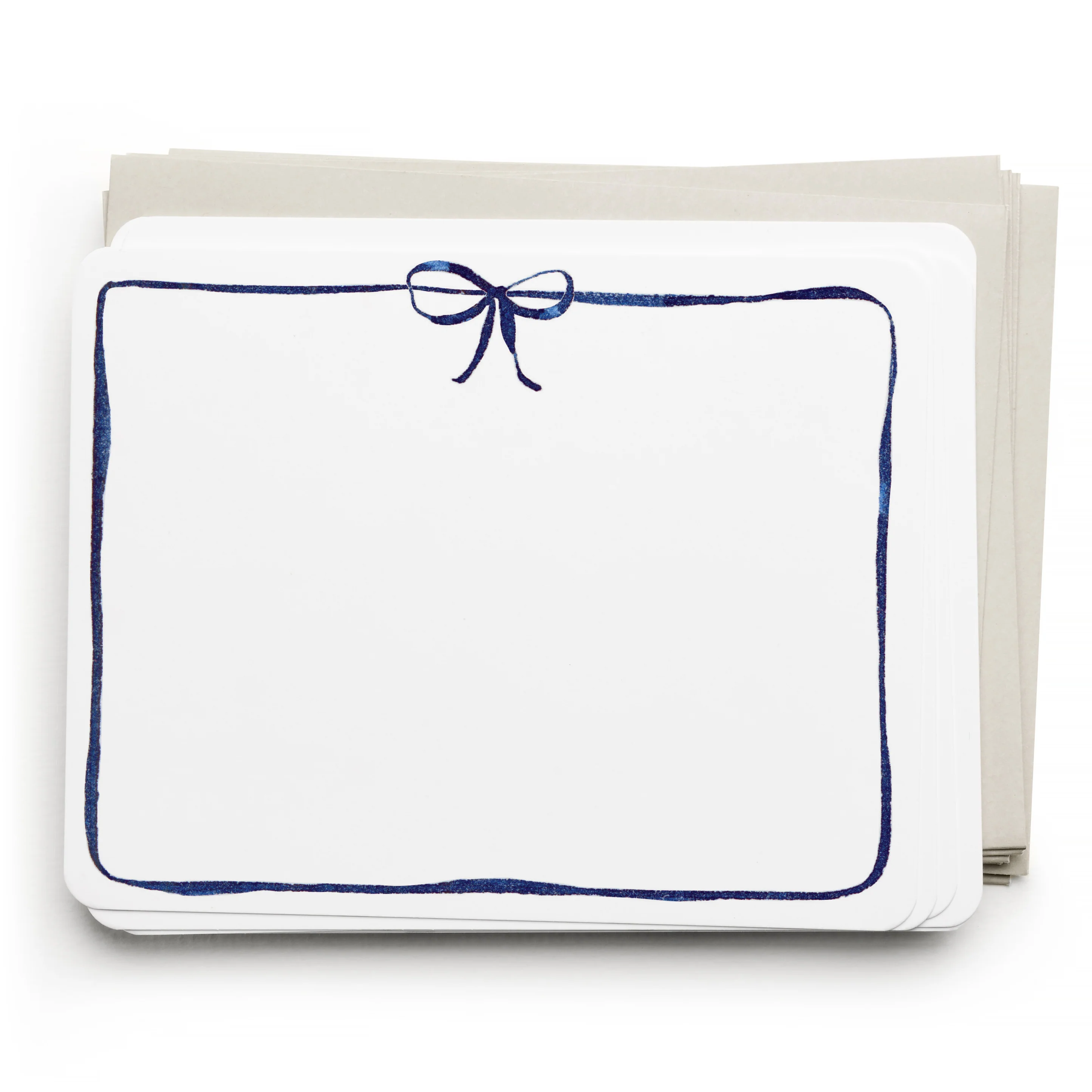 Navy Bow Flat Notes