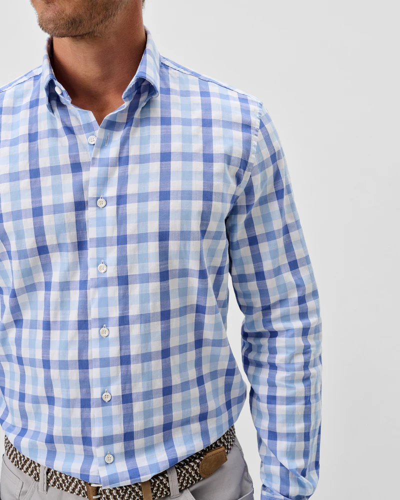 Candlar Check Cotton Button Down Shirt