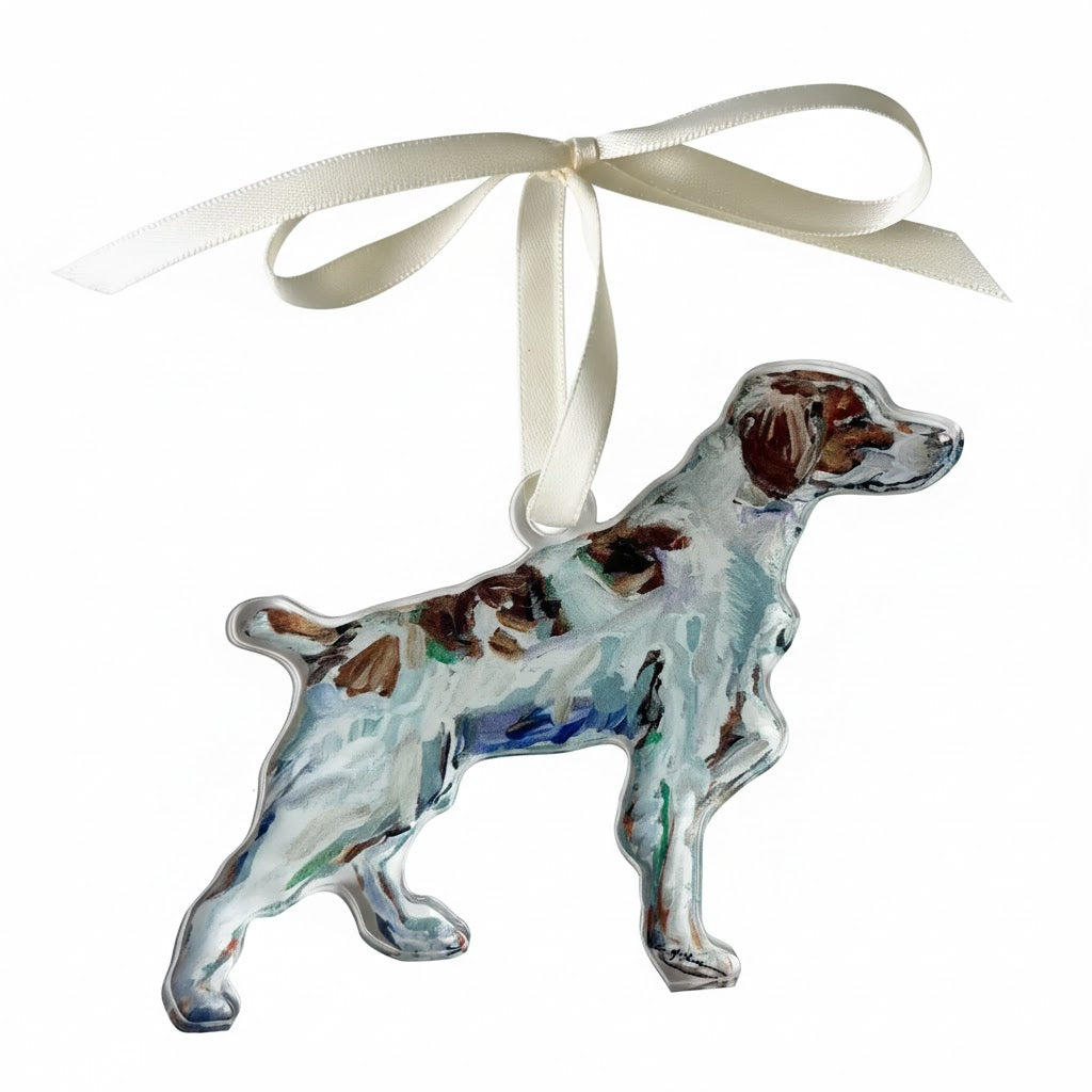 Brittany Spaniel Acrylic Ornament