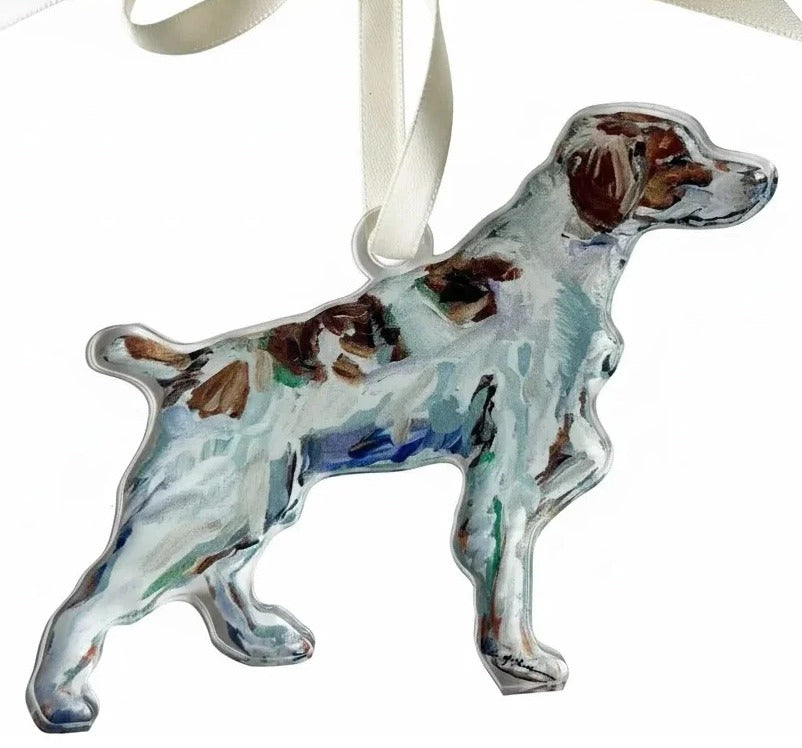 Brittany Spaniel Acrylic Ornament
