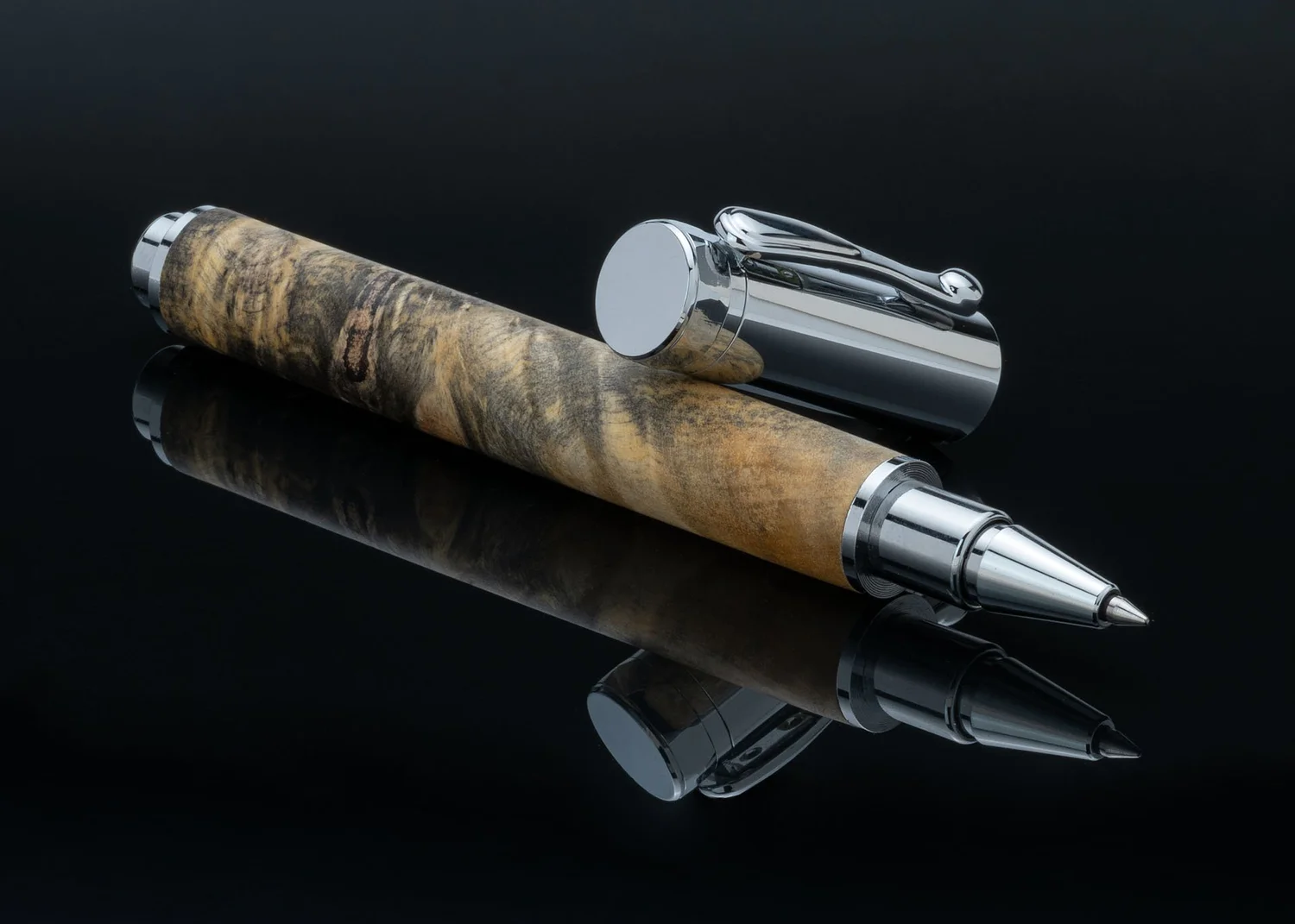 Buckeye Burl Chrome Magnet