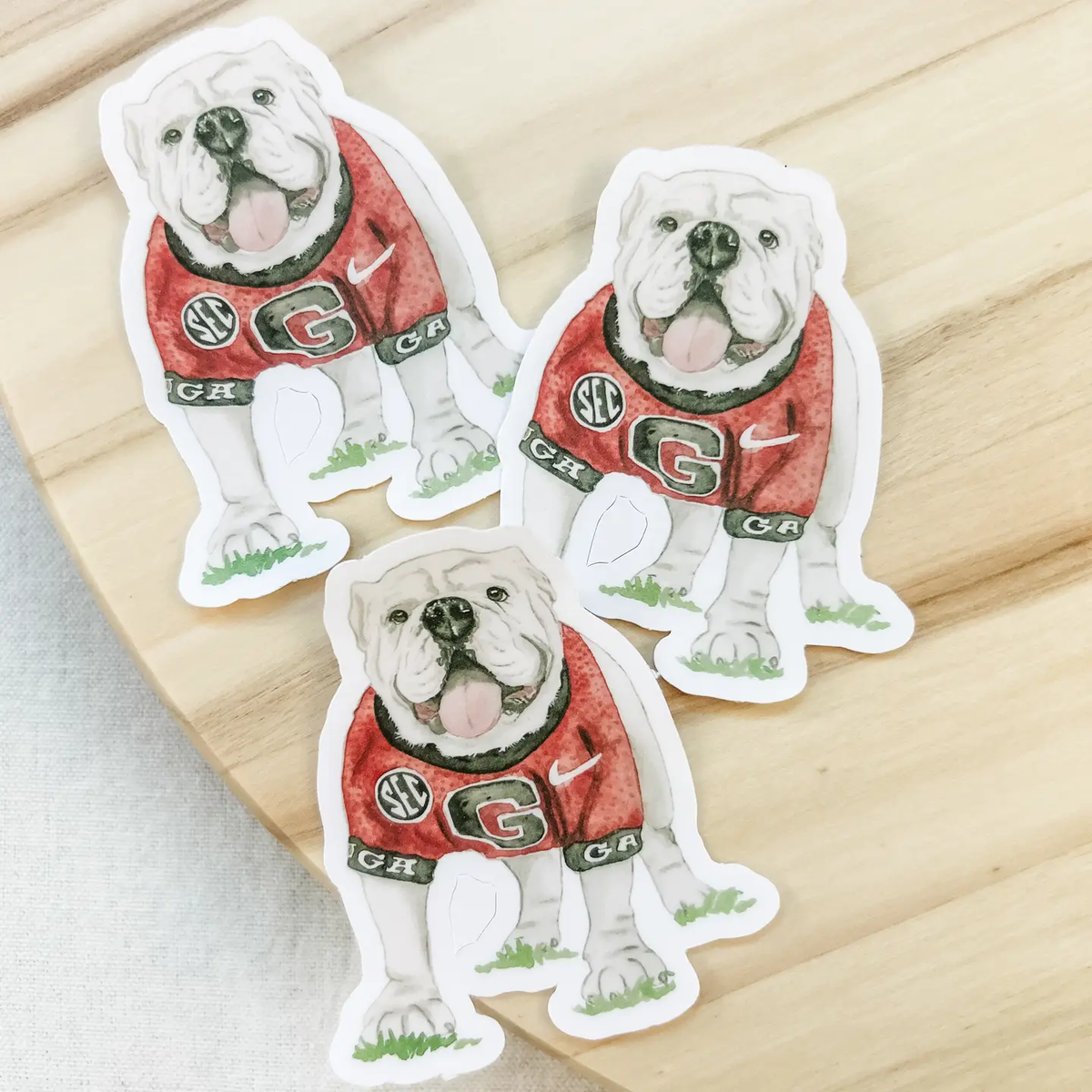 Georgia Bulldog Football Sticker