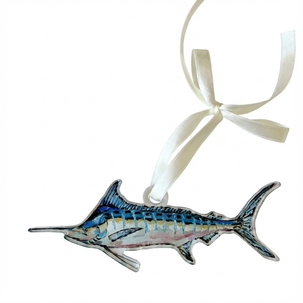 Blue Marlin Acrylic Ornament