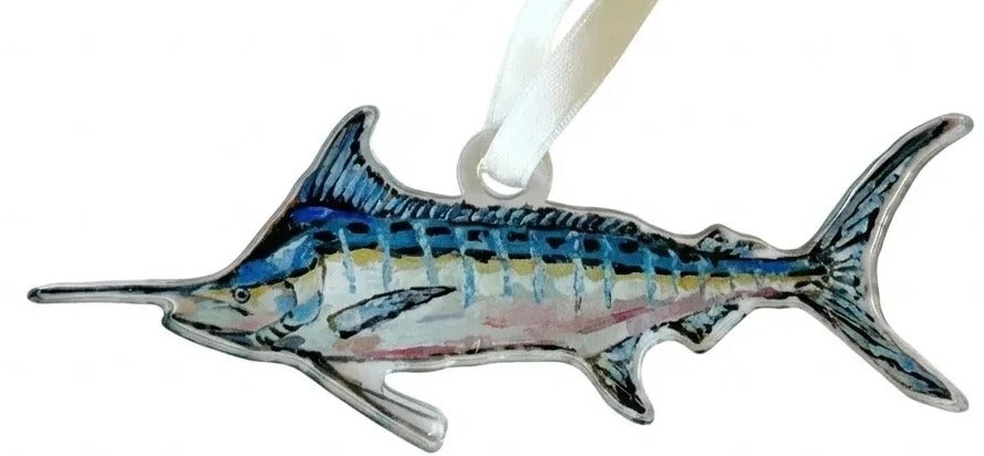 Blue Marlin Acrylic Ornament