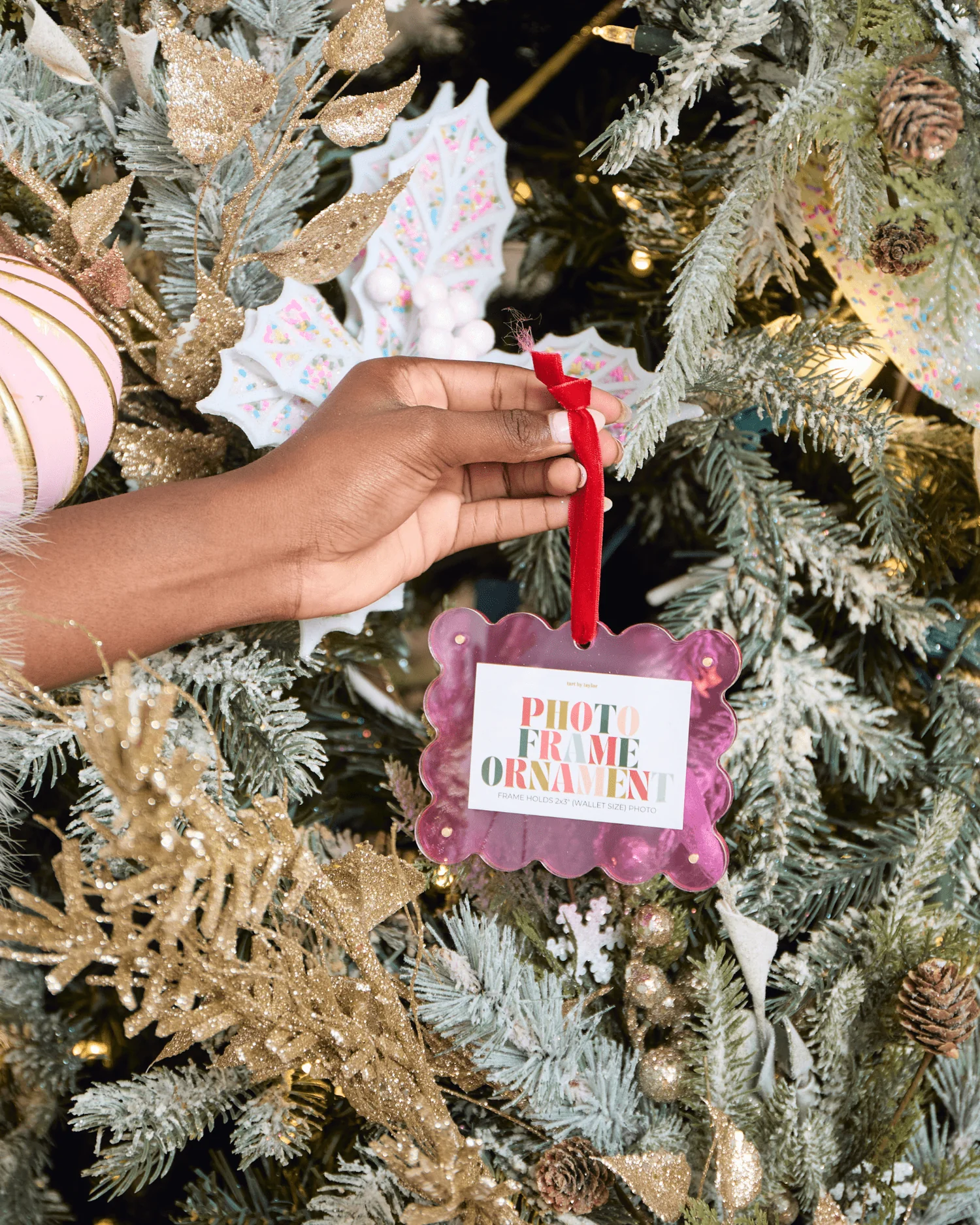 Frame Ornament - Hot Pink