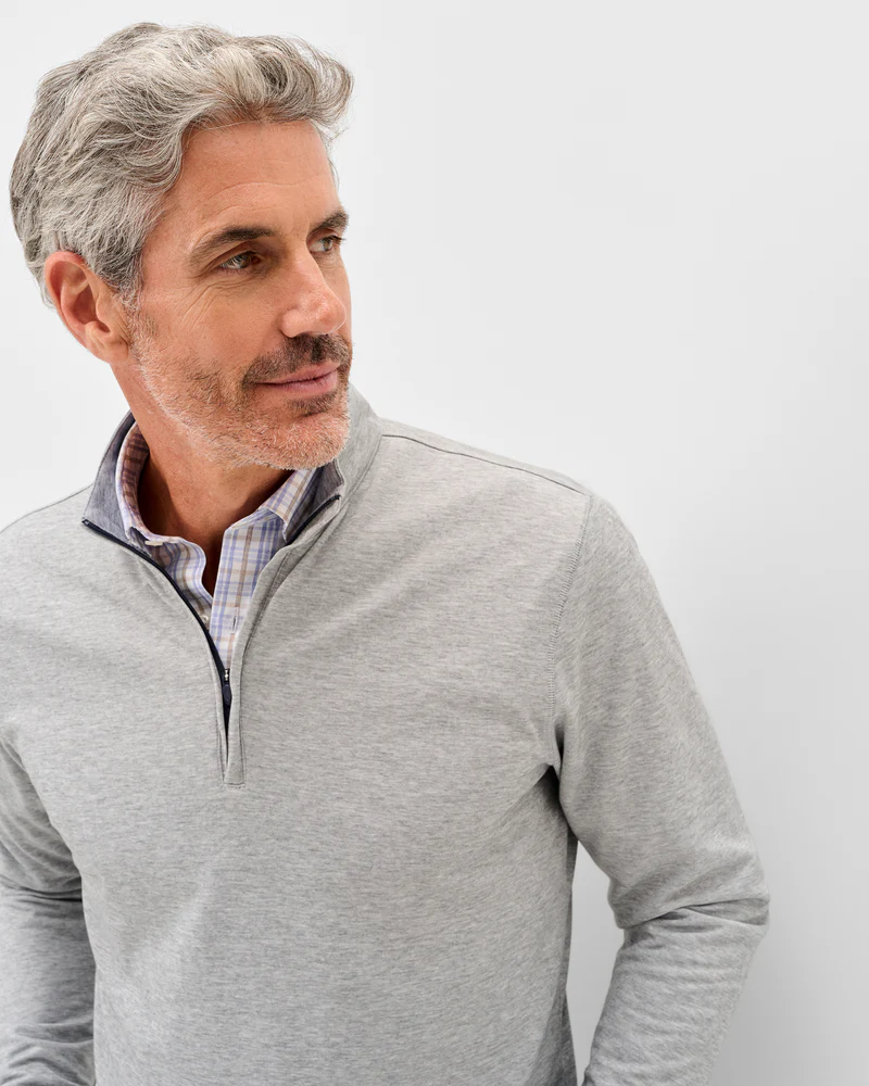 Pircio Dri-Release Heathered 1/4 Zip Pullover