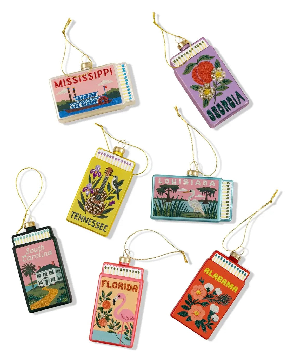 South Carolina Matchbook Ornament