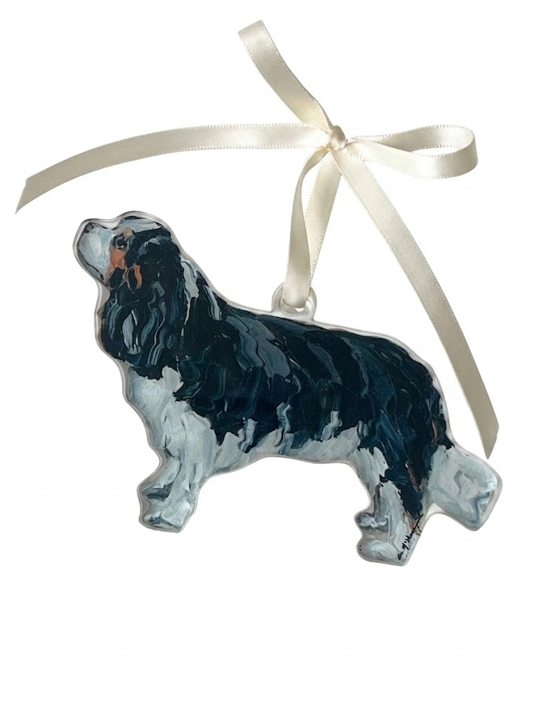 Cavalier King Charles Tri Acrylic Ornament