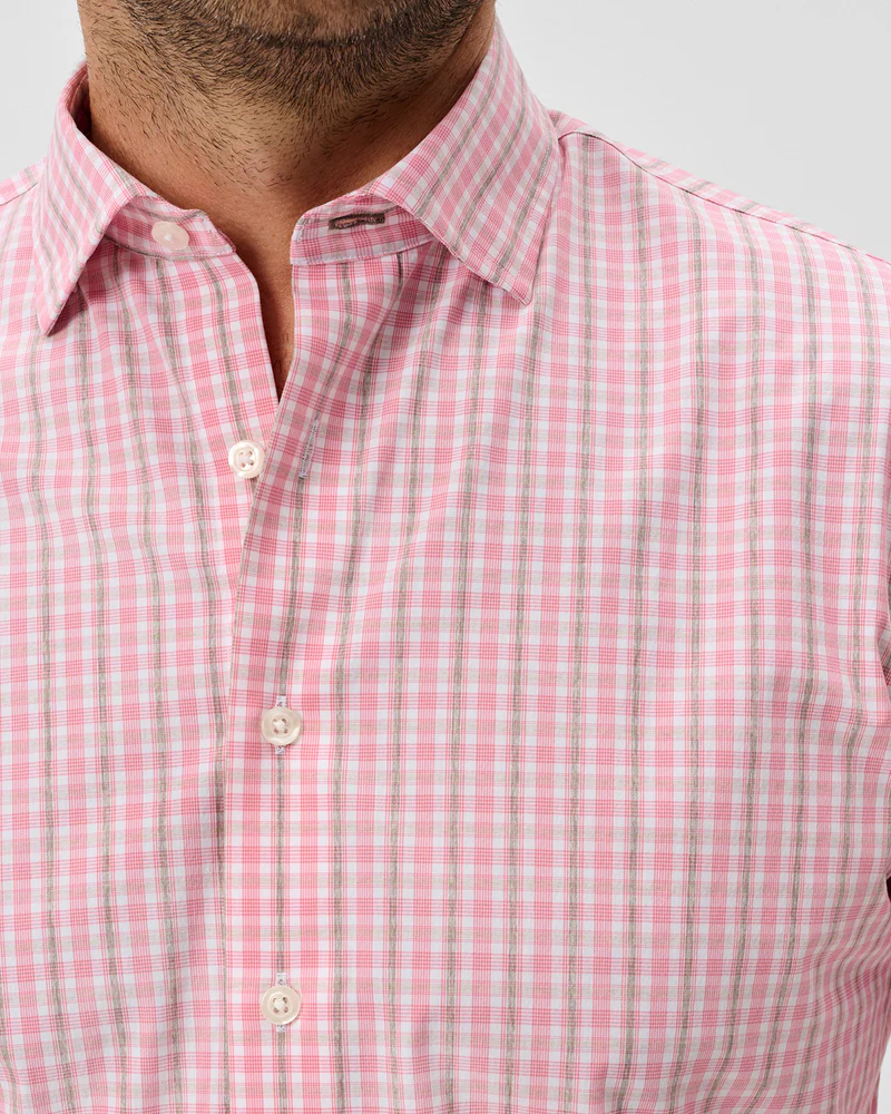 Morse Plaid Everyday Performance Button Down Shirt
