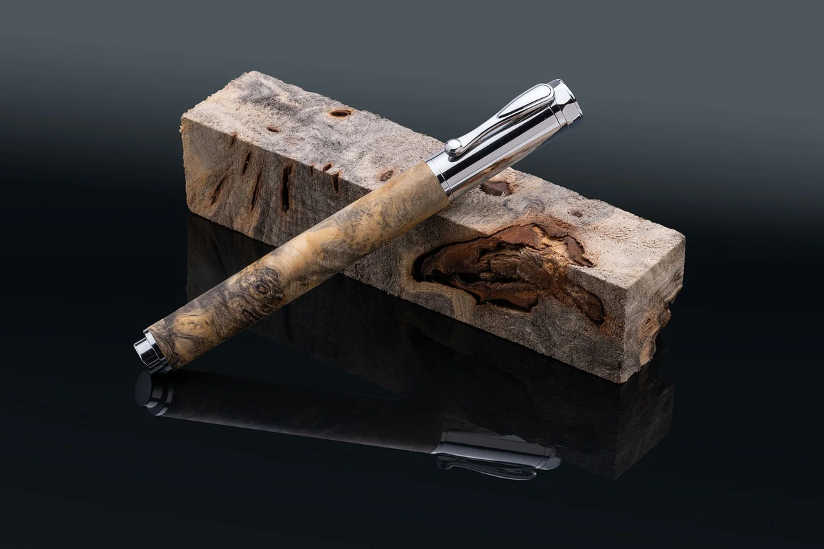 Buckeye Burl Chrome Magnet