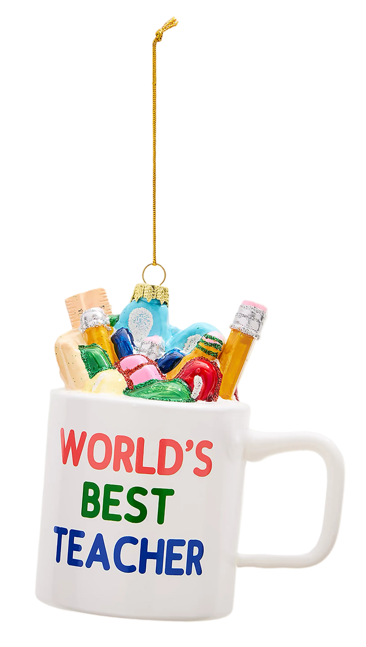 World's Best Teacher Mug Ornament