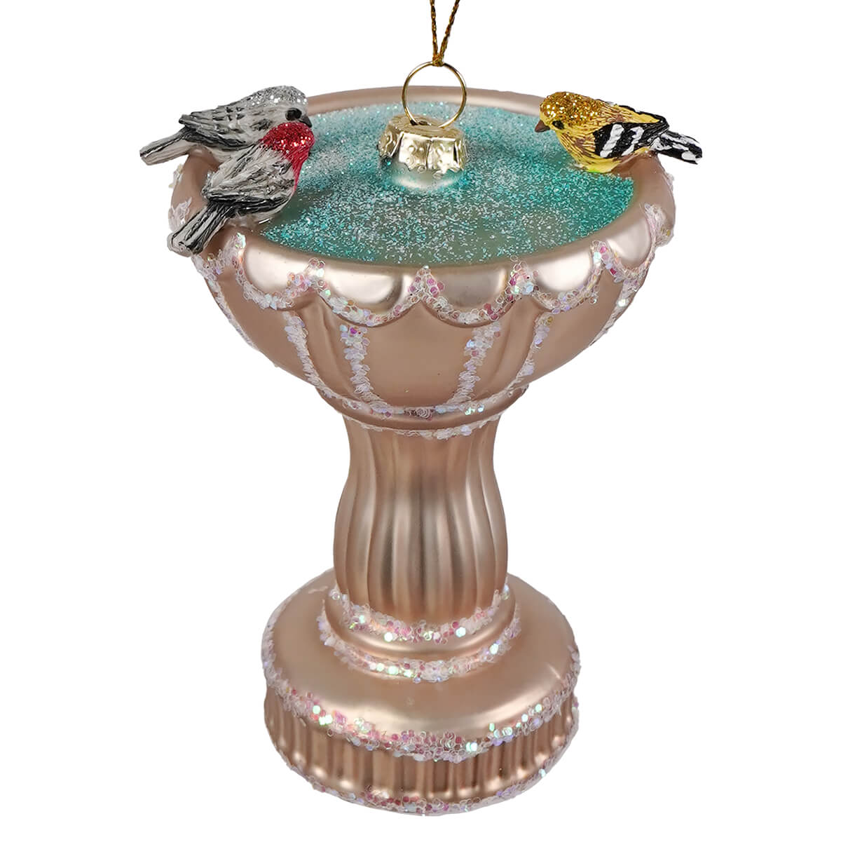 BIRD BATH ORNAMENT