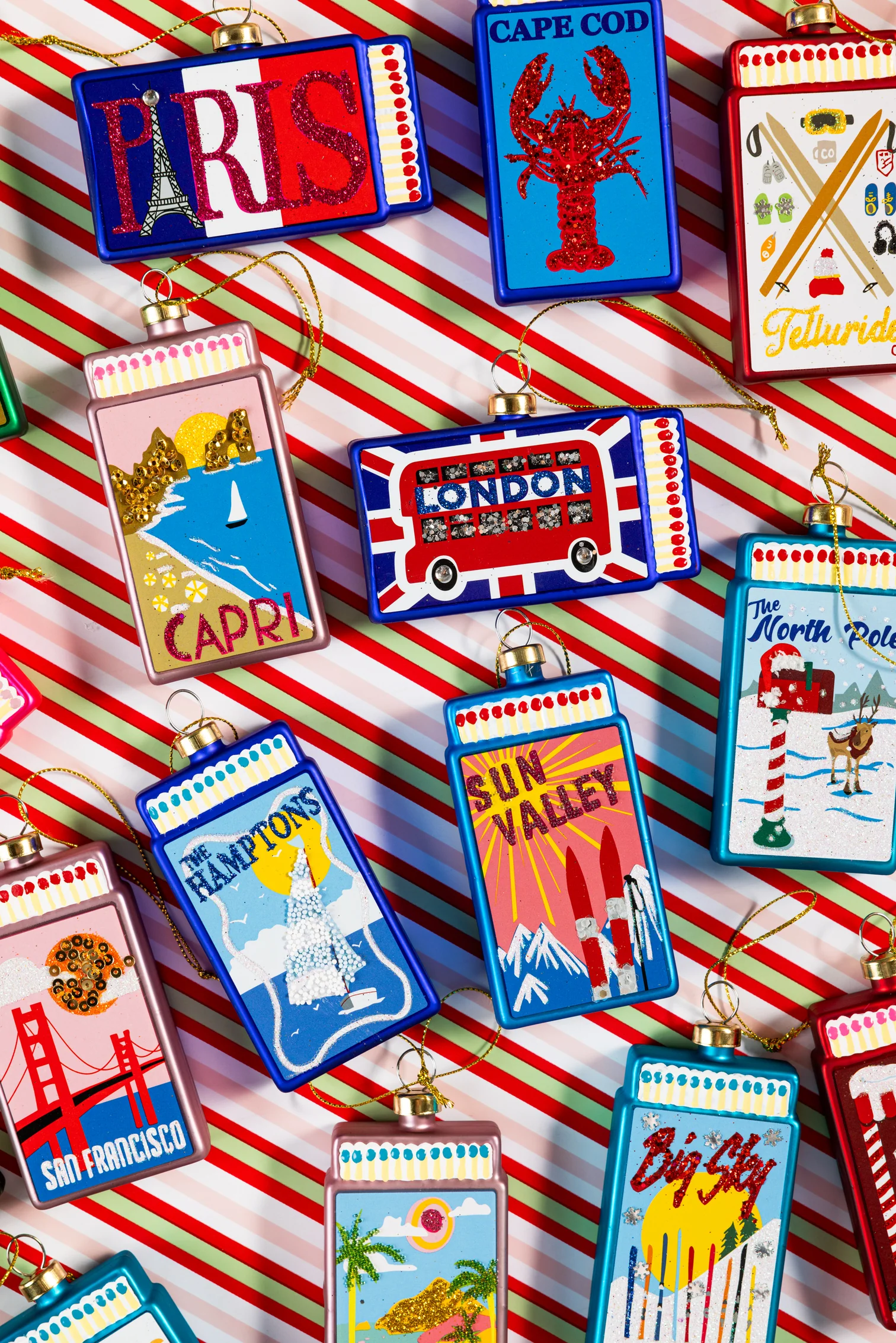 Matchbook Ornament - Hamptons