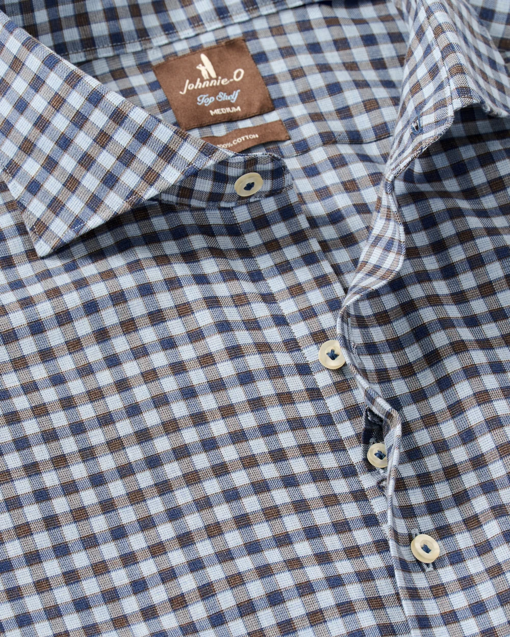 AMALFI GINGHAM Top Shelf Cotton Button Down Shirt