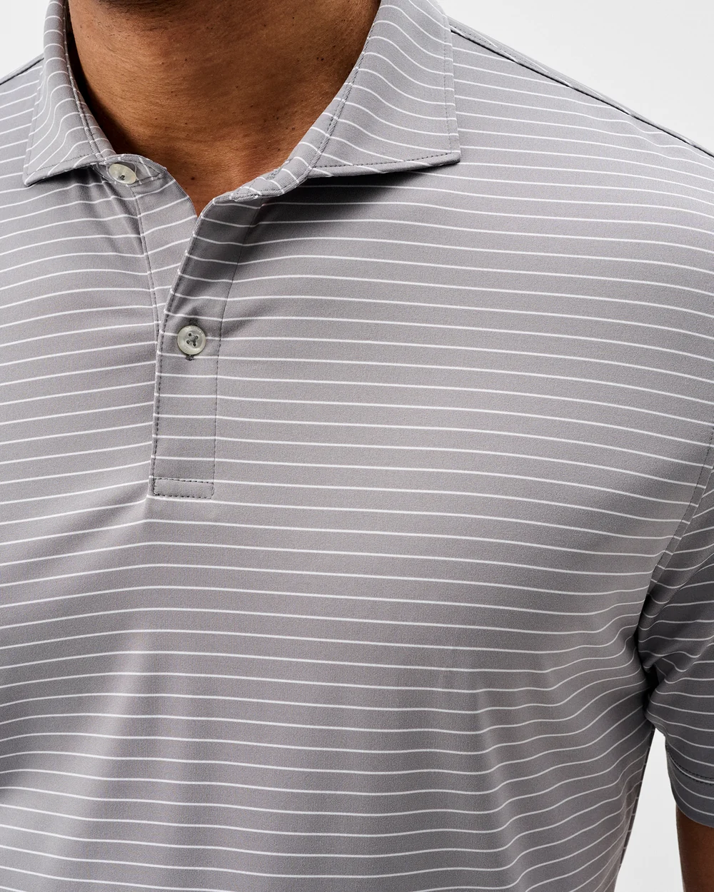 Beau Striped Performance Jersey Polo