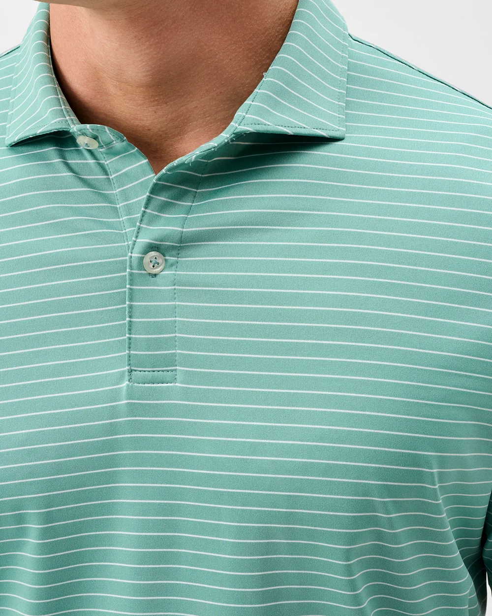 Beau Striped Performance Jersey Polo
