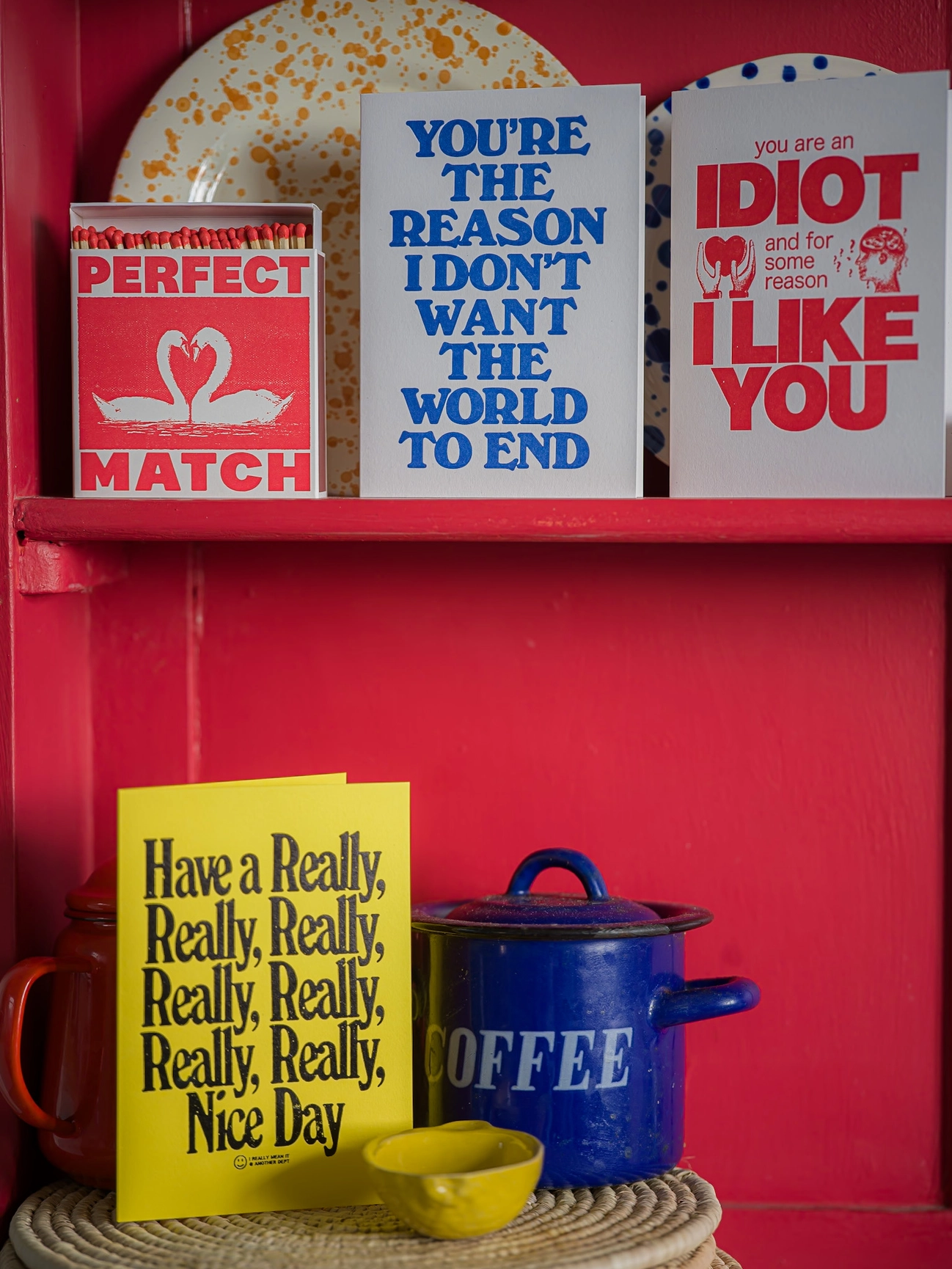 I Like You Swans Square Safety Matches