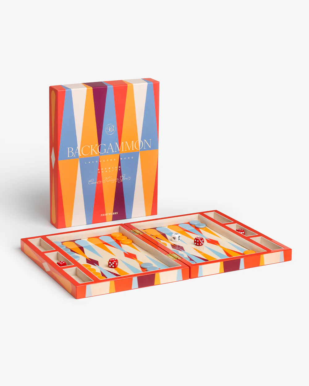 Red Lacquered Backgammon