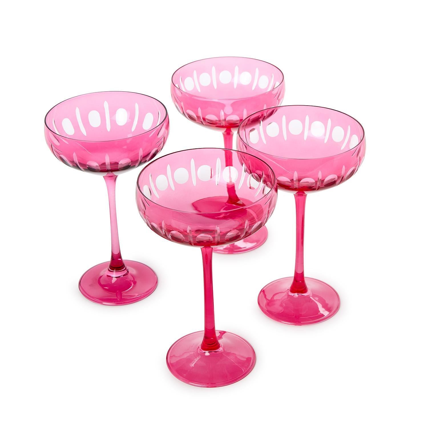 Pink Pink Coupe Wine Glass