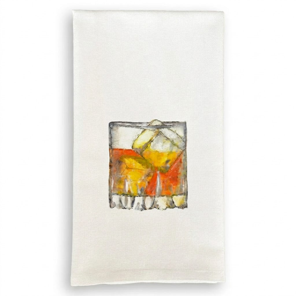 Whiskey Rocks Dish Towel