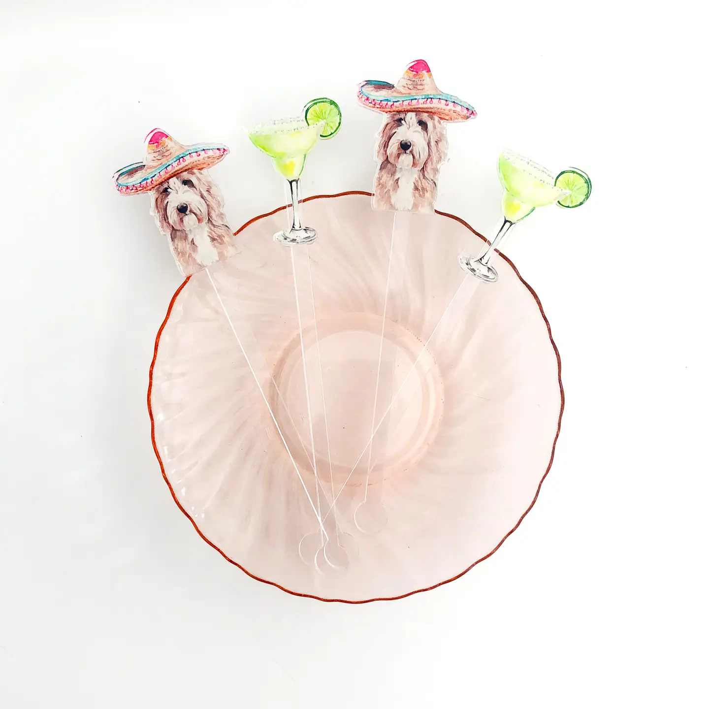 Furry Fiesta Acrylic Stir Sticks