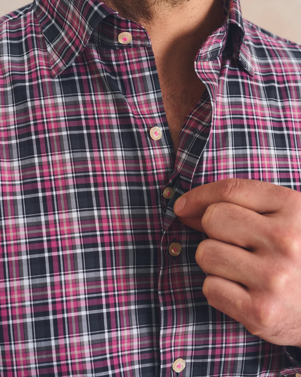 MERCED MULTI CHECK Top Shelf Cotton Button Down Shirt