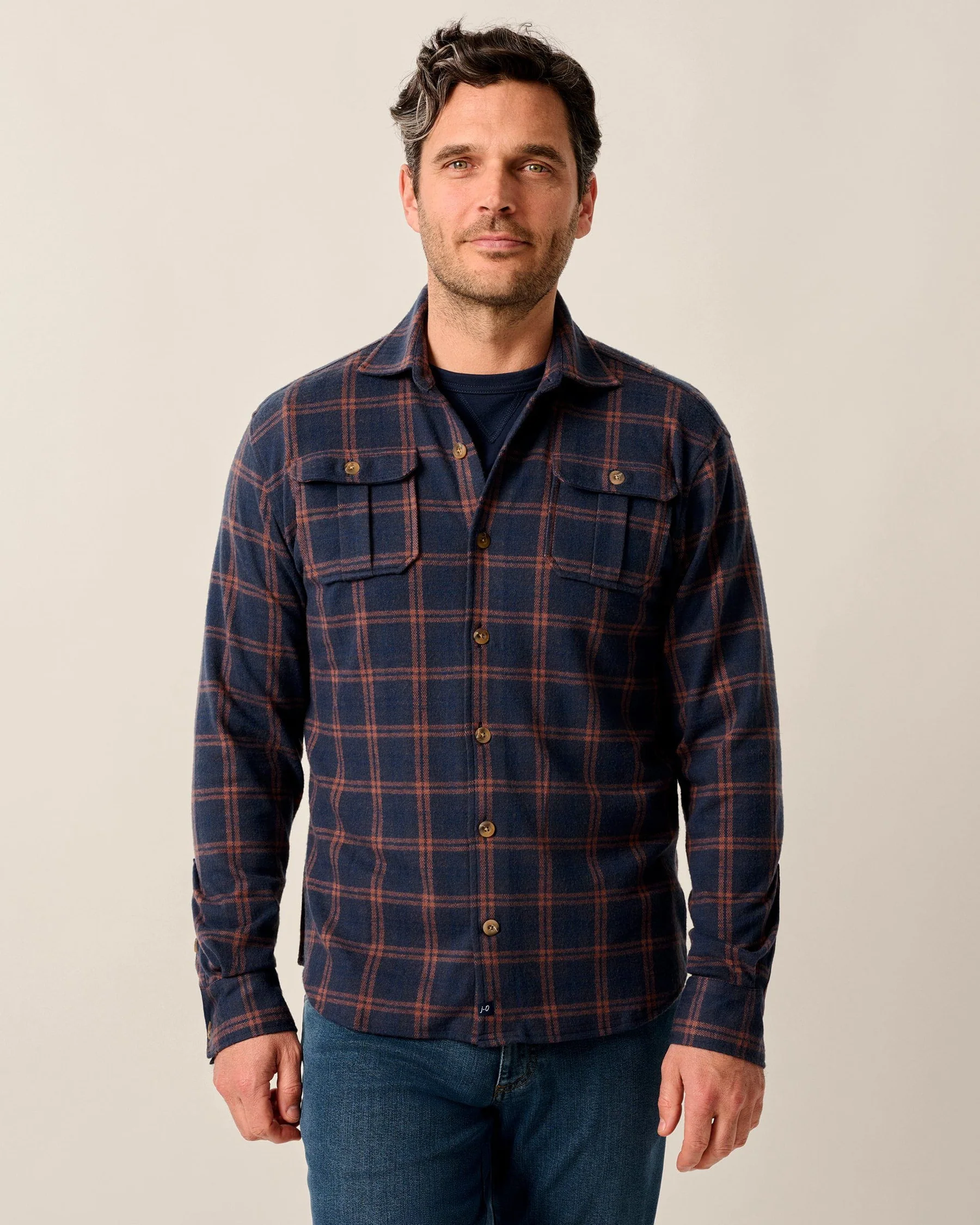 Judah Stretch Knit Flannel Lodge Shirt